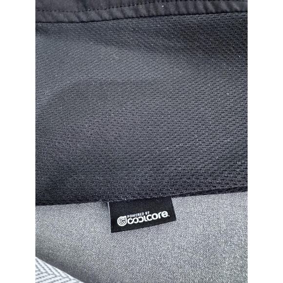 Black & Orange  Harley Davidson Patch Zipper Perforated Collared Zip Up Shirt L - Picture 7 of 9